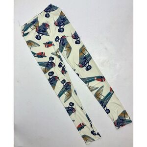 LuLaRoe OS Leggings Biplanes Planes RARE! Size X-XL‎ Child